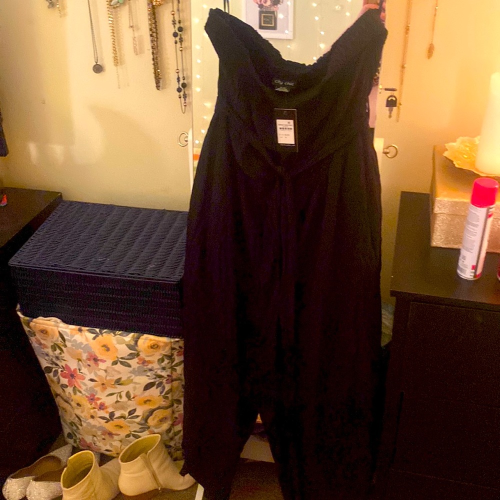 NWT City Chic tube top crop jumpsuit